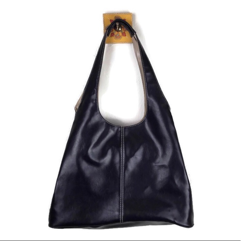 NINE WEST Black Faux Leather Purse Handbag
